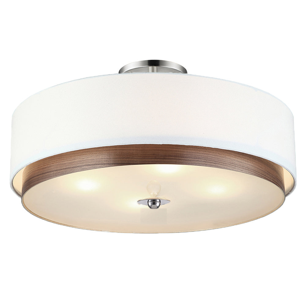 Maxilite Lynnwood MX 3104-23-40 Ceiling Light - Satin Nickel