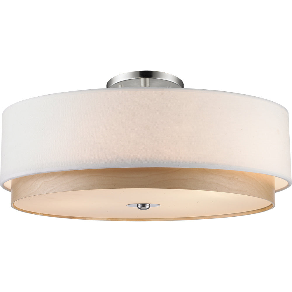 Maxilite Lynnwood MX 3105-22-40 Ceiling Light - Satin Nickel