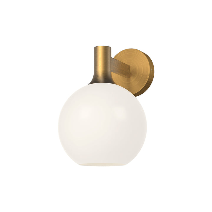 Alora Mood castilla WV506108AGOP Wall Light - Aged Gold/Opal Matte Glass