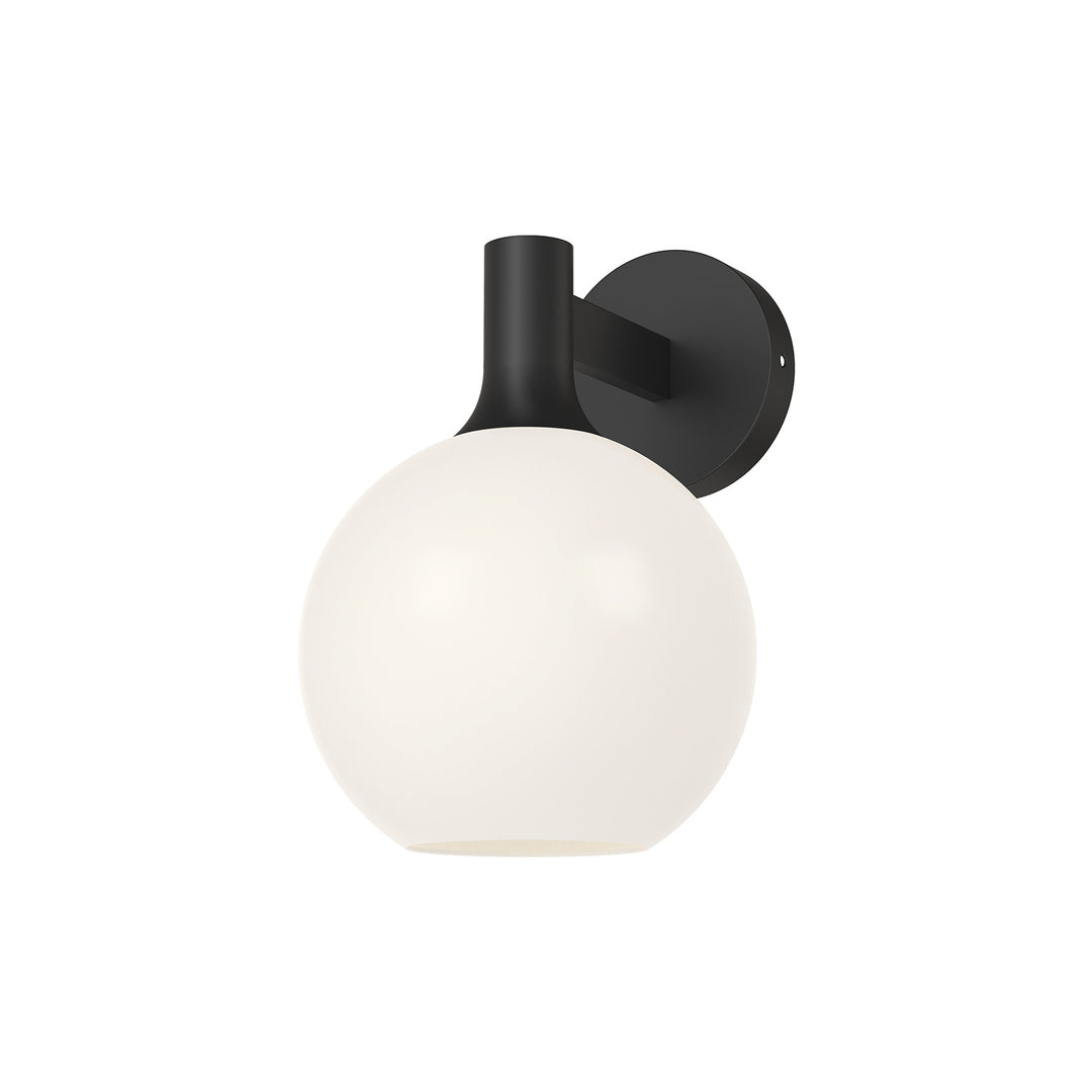 Alora Mood castilla WV506108MBOP Wall Light - Matte Black/Opal Matte Glass