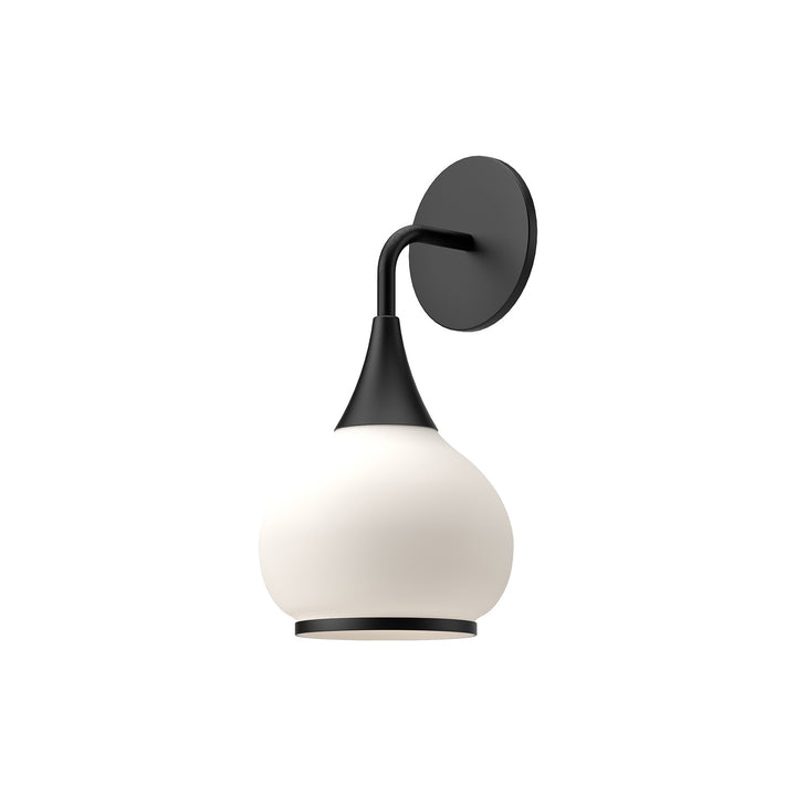 Alora Mood hazel WV524006MBOP Wall Light - Matte Black/Opal Matte Glass