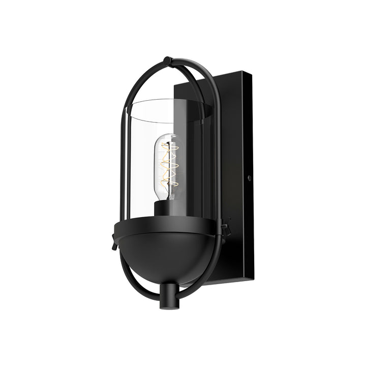 Alora Mood cyrus WV539007MBCL Wall Light - Clear Glass/Matte Black