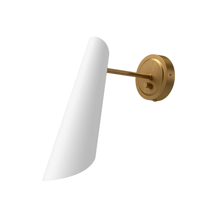 Alora Mood gabriel WV572205WHAG Wall Light - Aged Gold/White