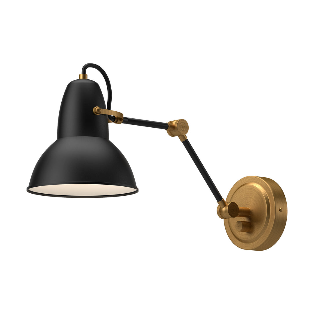 Alora Mood felix WV576027MBAG Wall Light - Aged Gold/Matte Black