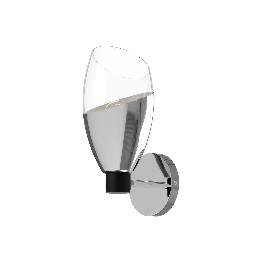 Alora Mood capri WV587105CHCL Wall Light - Chrome/Clear Glass