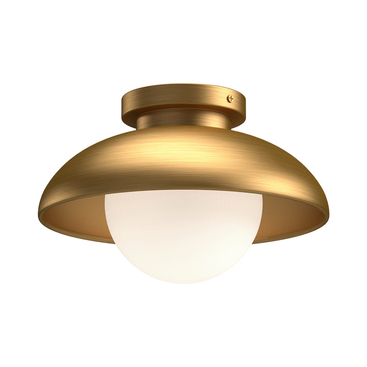 Alora Mood rubio FM522016AGOP Ceiling Light - Aged Gold/Opal Matte Glass