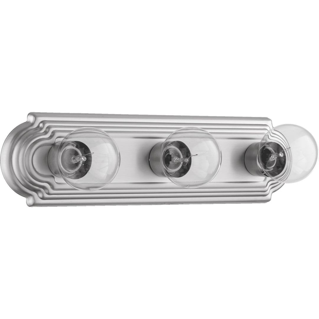 Quorum 5049-3-65 Utility Light - Satin Nickel