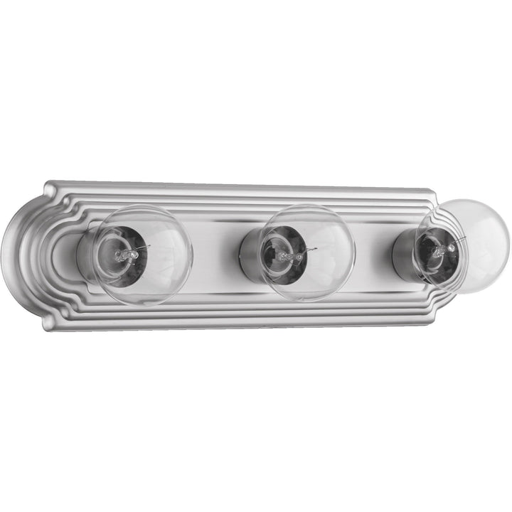 Quorum 5049-3-65 Utility Light - Satin Nickel