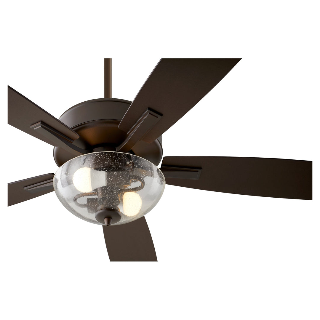 Quorum Ovation 4525-2286 Ceiling Fan 52 in. - Oiled Bronze, Oiled Bronze/Weathered Oak