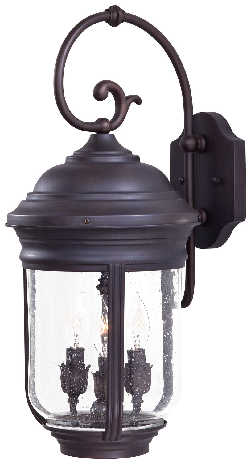 Minka-Lavery Lighting 8811-57 Amherst Three Light Wall Mount Outdoor Bronze / Dark