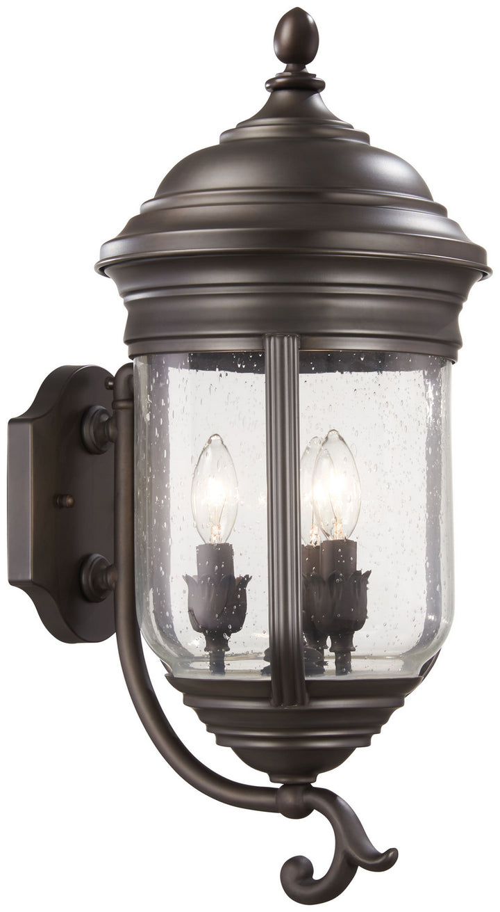 Minka-Lavery Lighting 8815-57 Amherst Three Light Wall Mount Outdoor Bronze / Dark