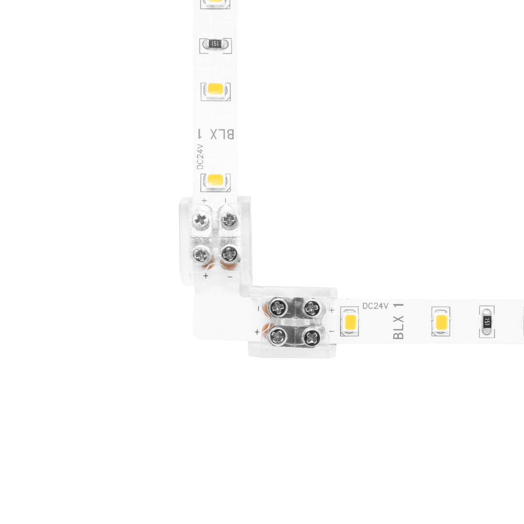 Diode Led Lighting DI-TB8-90-TTT-1  Tape Light 90 Degree Corner Connector Decor White