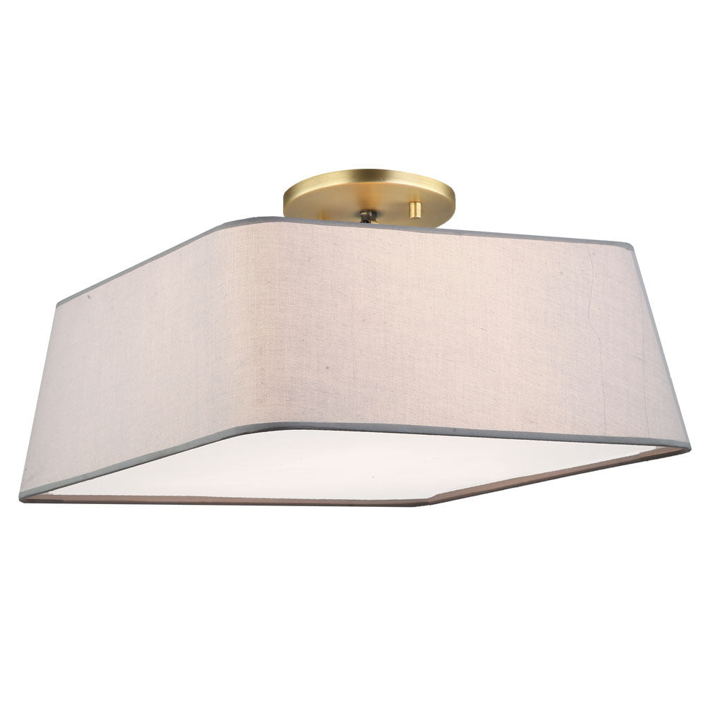 Maxilite Georgia MX 3970-04-18 Ceiling Light - Aged Brass