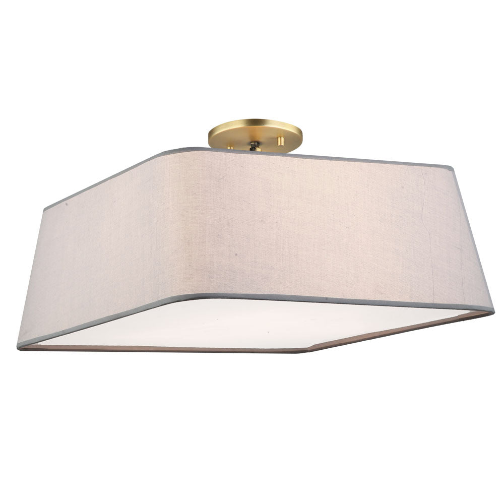 Maxilite Georgia MX 3971-04-18 Ceiling Light - Aged Brass