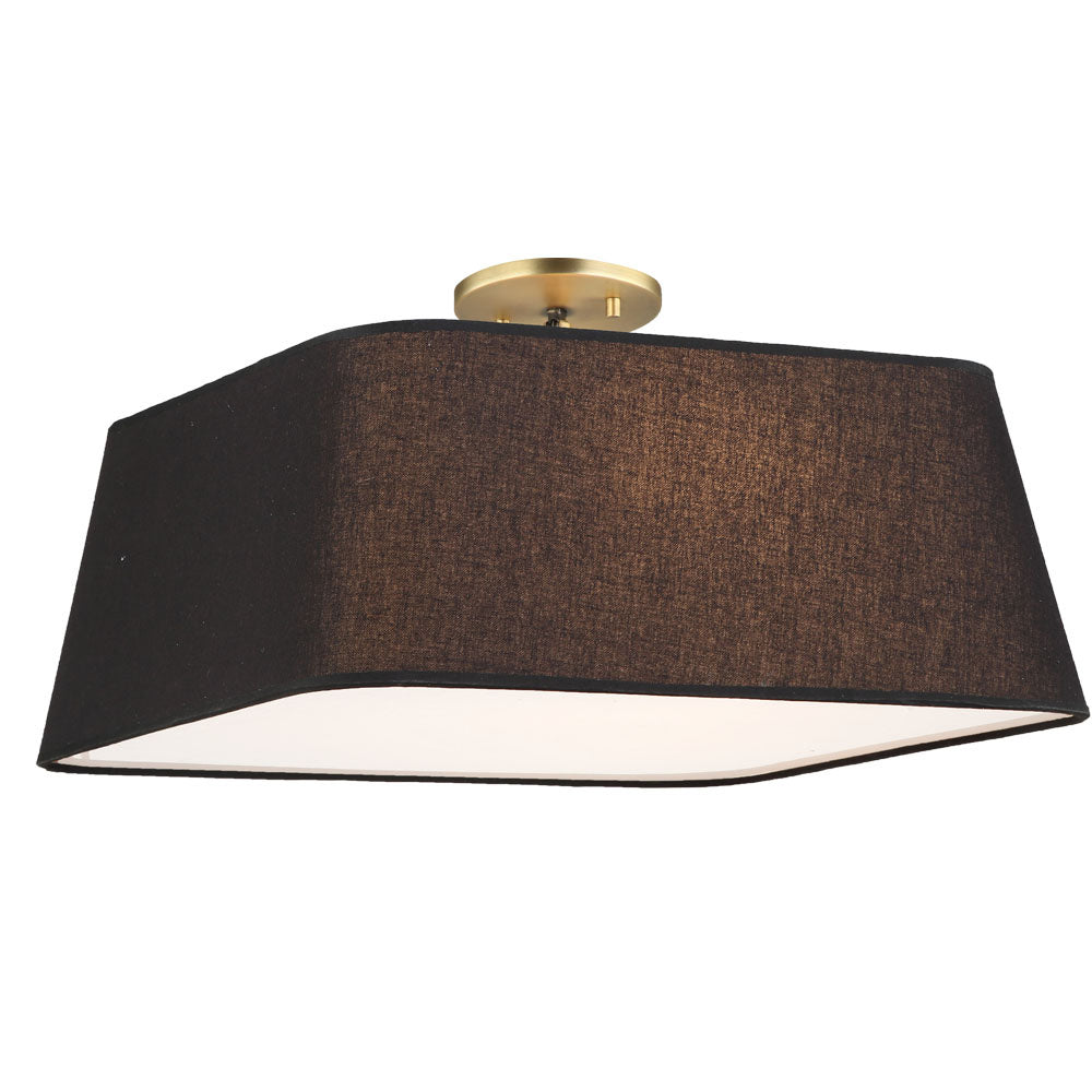 Maxilite Georgia MX 3971-57-18 Ceiling Light - Aged Brass