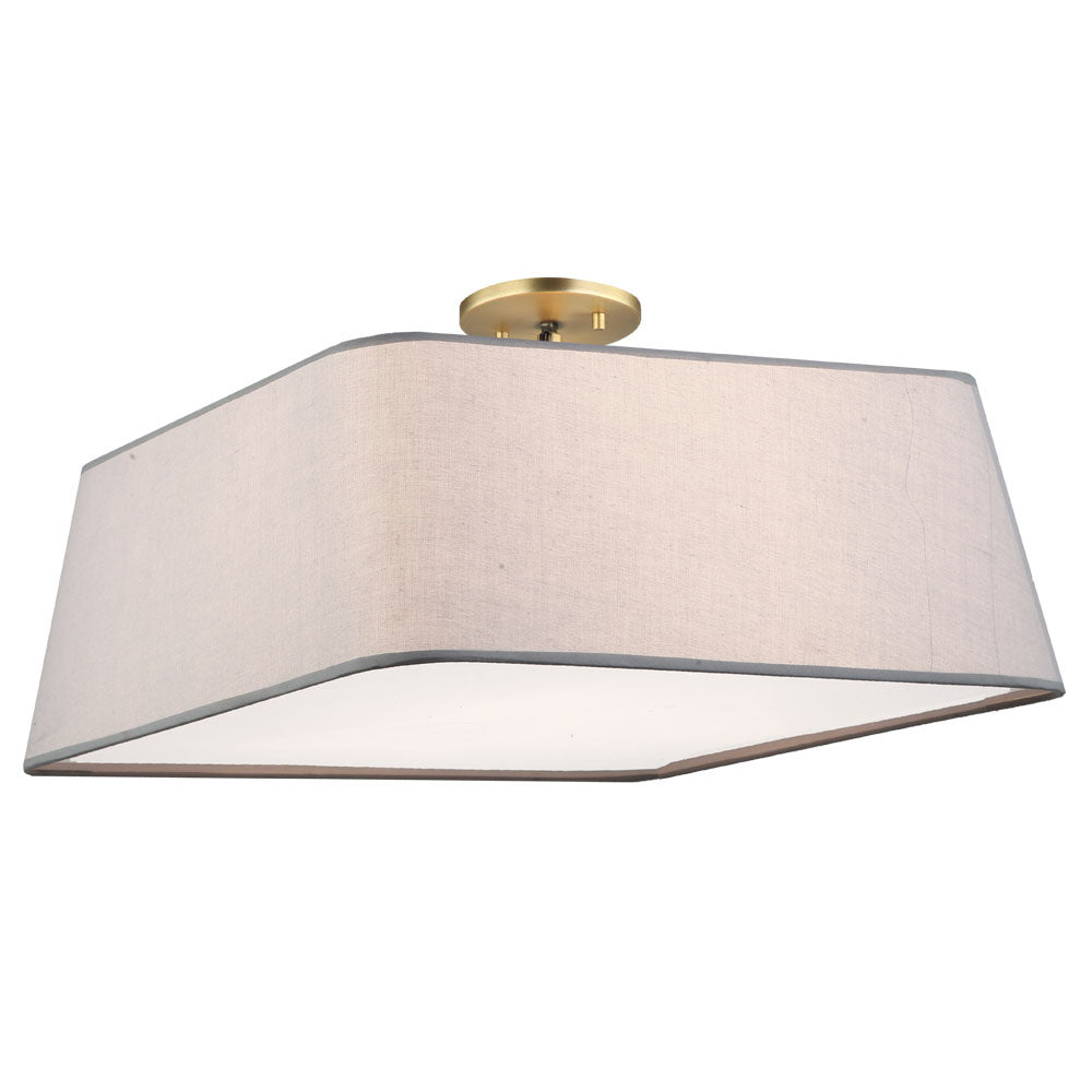 Maxilite Georgia MX 3972-04-18 Ceiling Light - Aged Brass