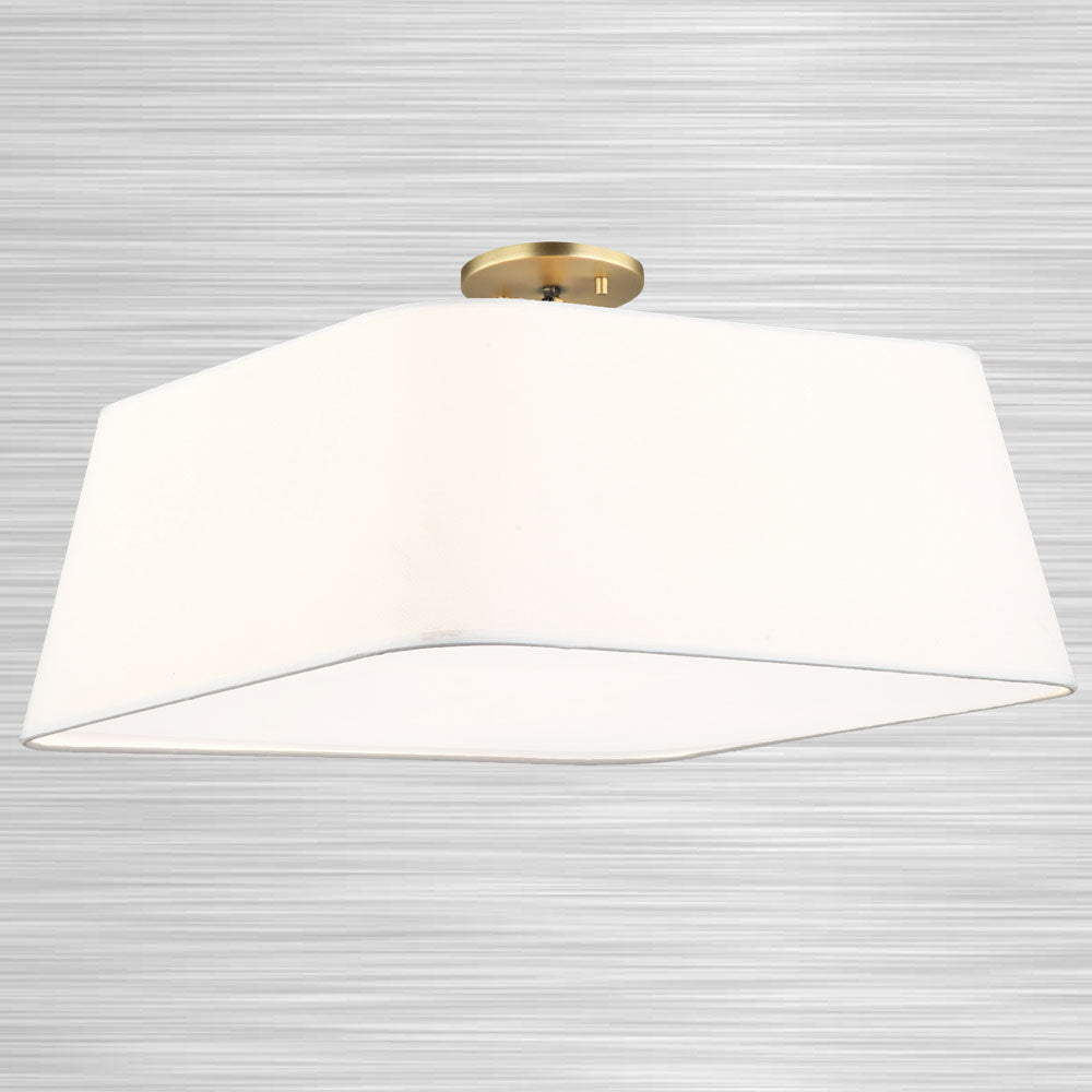 Maxilite Georgia MX 3972-53-18 Ceiling Light - Aged Brass