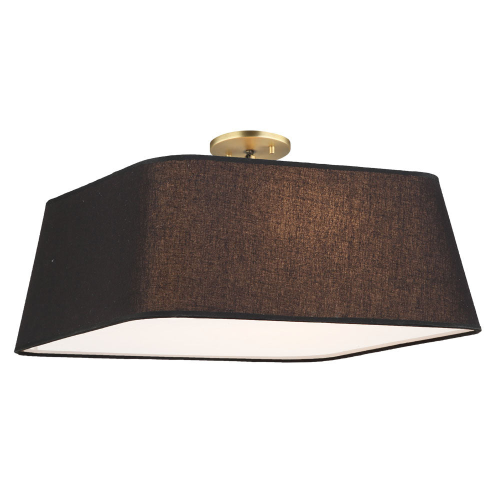 Maxilite Georgia MX 3972-57-18 Ceiling Light - Aged Brass