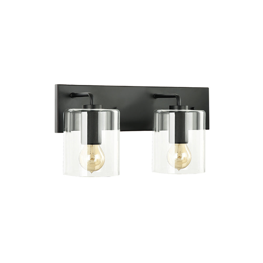 Maxilite Tambour MX 6098-2-0107 Bath Vanity Light 12 in. wide - Black