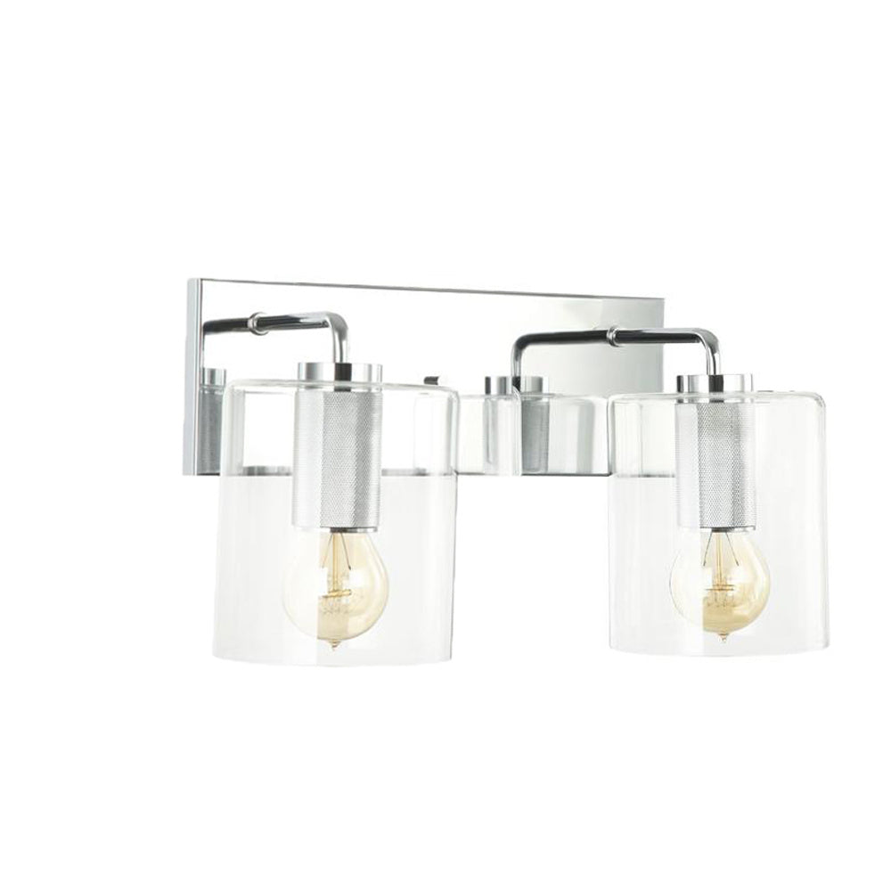 Maxilite Tambour MX 6098-2-0111 Bath Vanity Light 12 in. wide - Polished Chrome