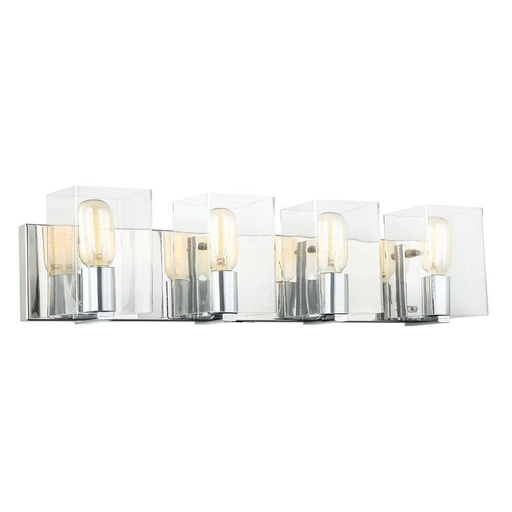 Maxilite Theo MX 6139-4 Bath Vanity Light 26 in. wide - Polished Chrome