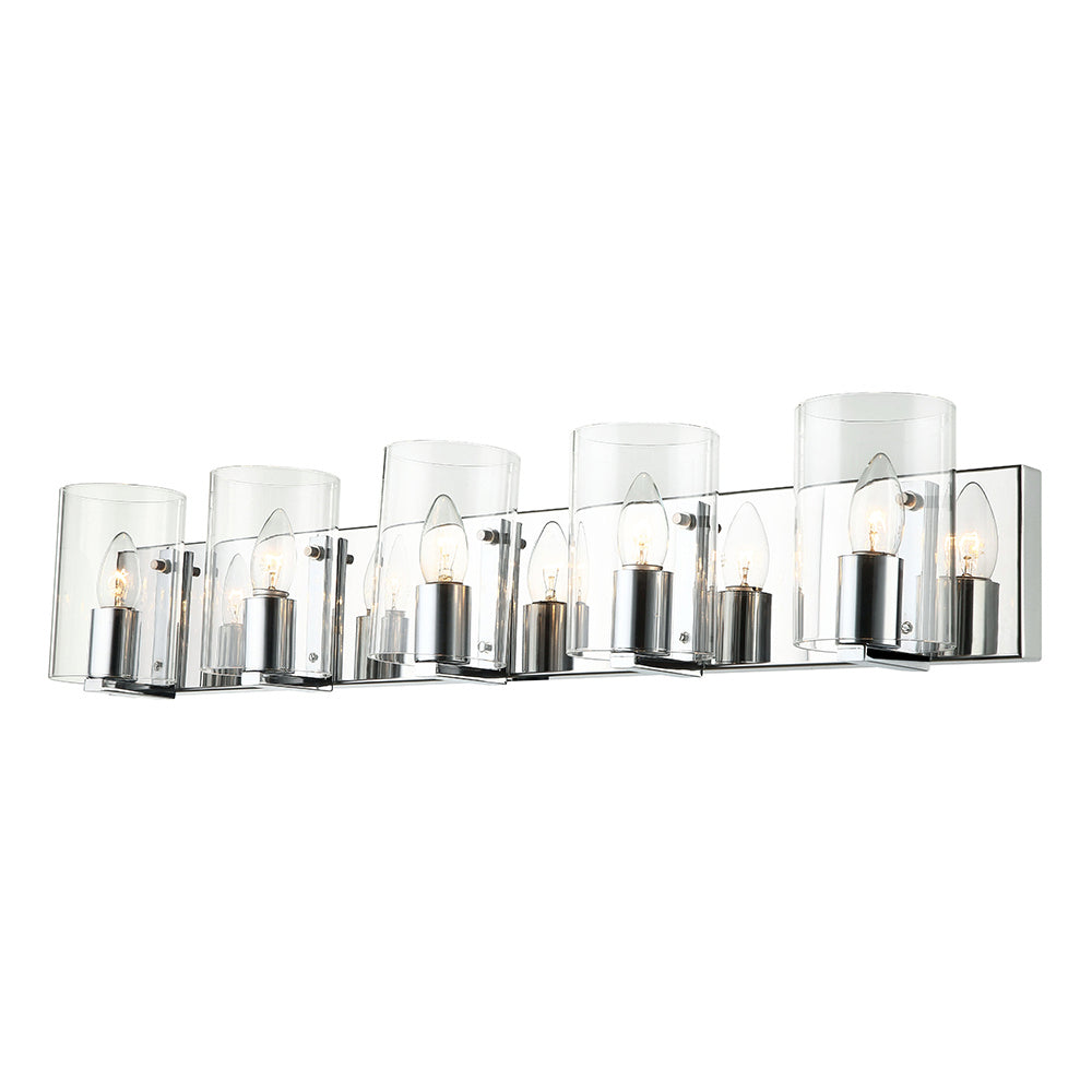 Maxilite Magnus MX 6140-5 Bath Vanity Light 32 in. wide - Polished Chrome