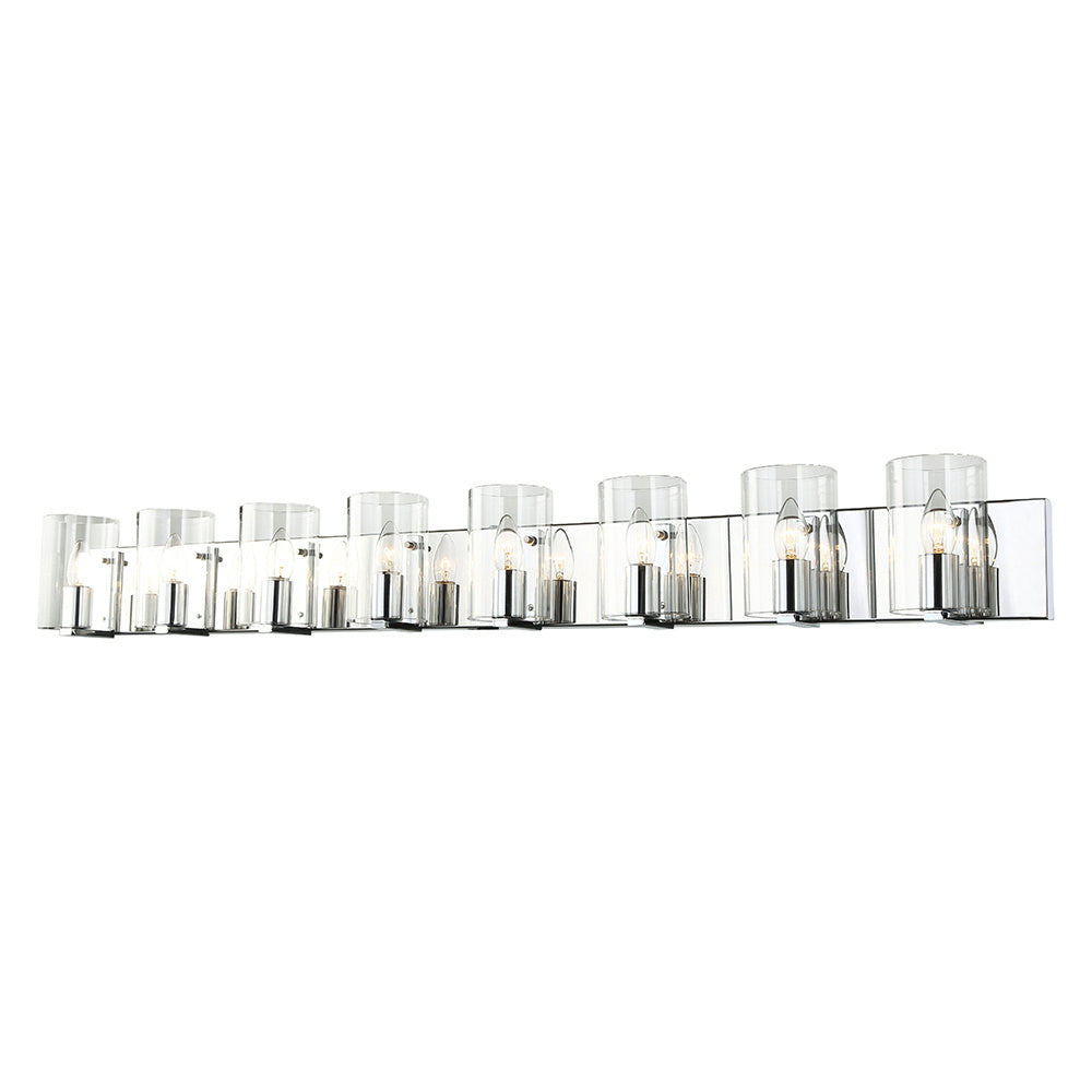 Maxilite Magnus MX 6140-8 Bath Vanity Light 52 in. wide - Polished Chrome