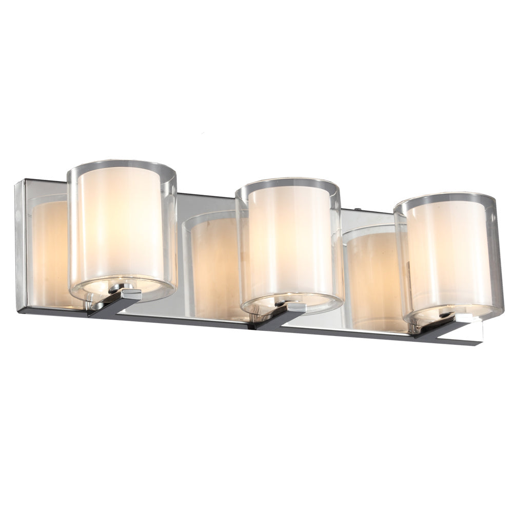 Maxilite Ronde MX 6151-3 Bath Vanity Light 19 in. wide - Polished Chrome