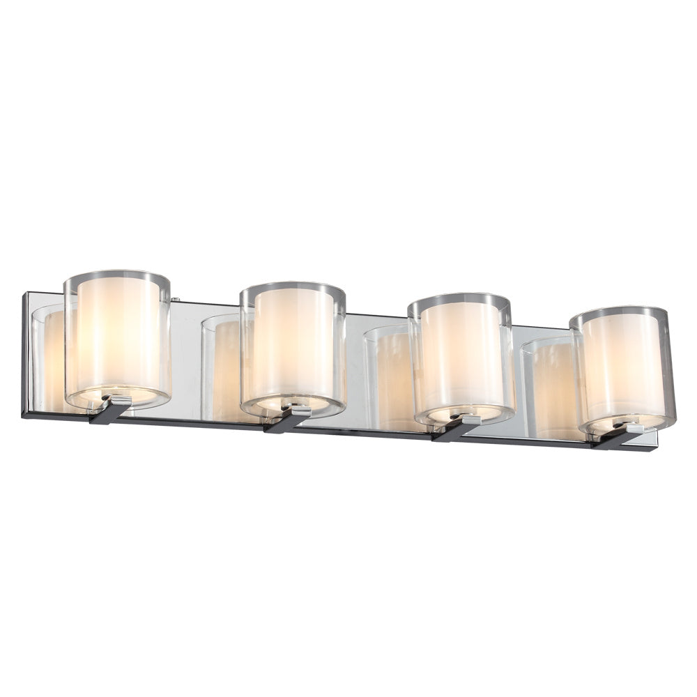 Maxilite Ronde MX 6151-4 Bath Vanity Light 26 in. wide - Polished Chrome