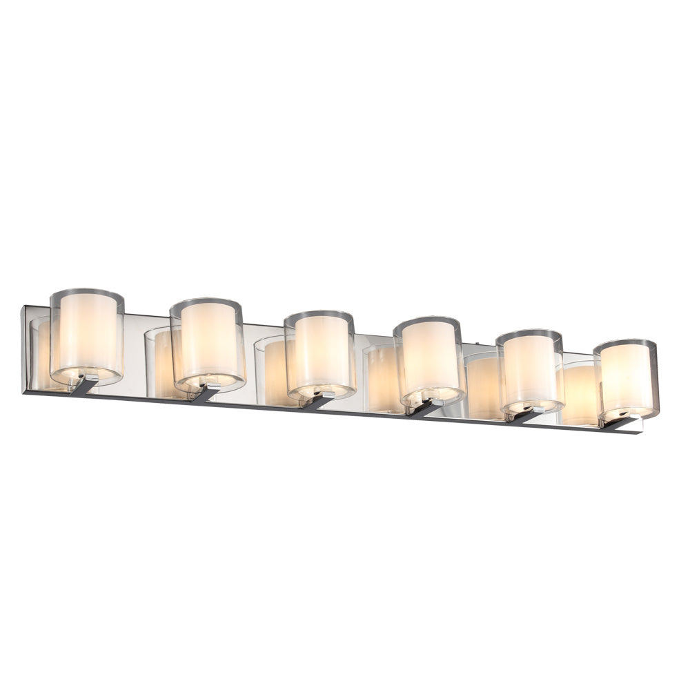 Maxilite Ronde MX 6151-6 Bath Vanity Light 39 in. wide - Polished Chrome