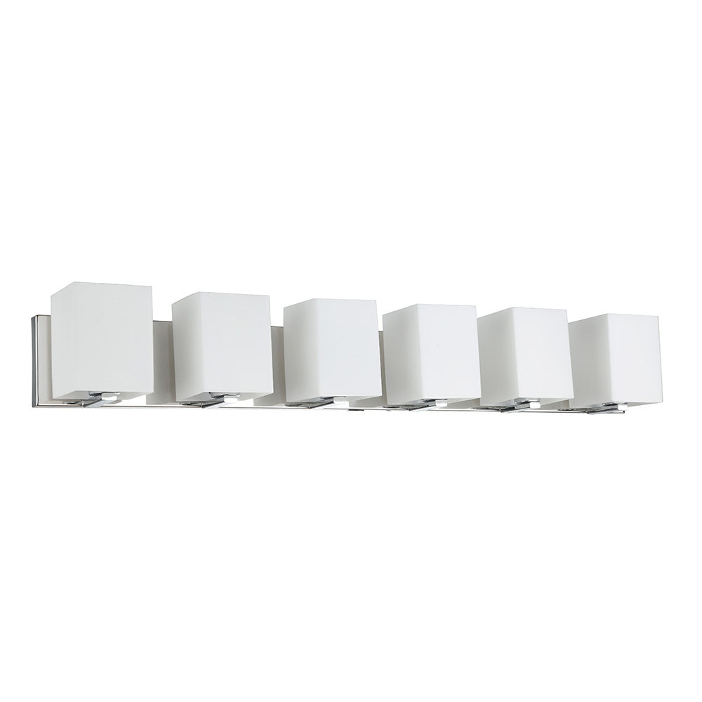 Maxilite Matera MX 6154-6 Bath Vanity Light 39 in. wide - Polished Chrome