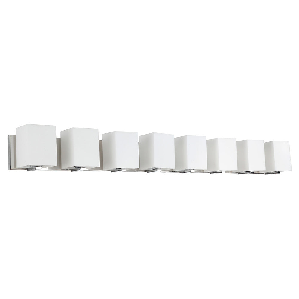 Maxilite Matera MX 6154-8 Bath Vanity Light 52 in. wide - Polished Chrome