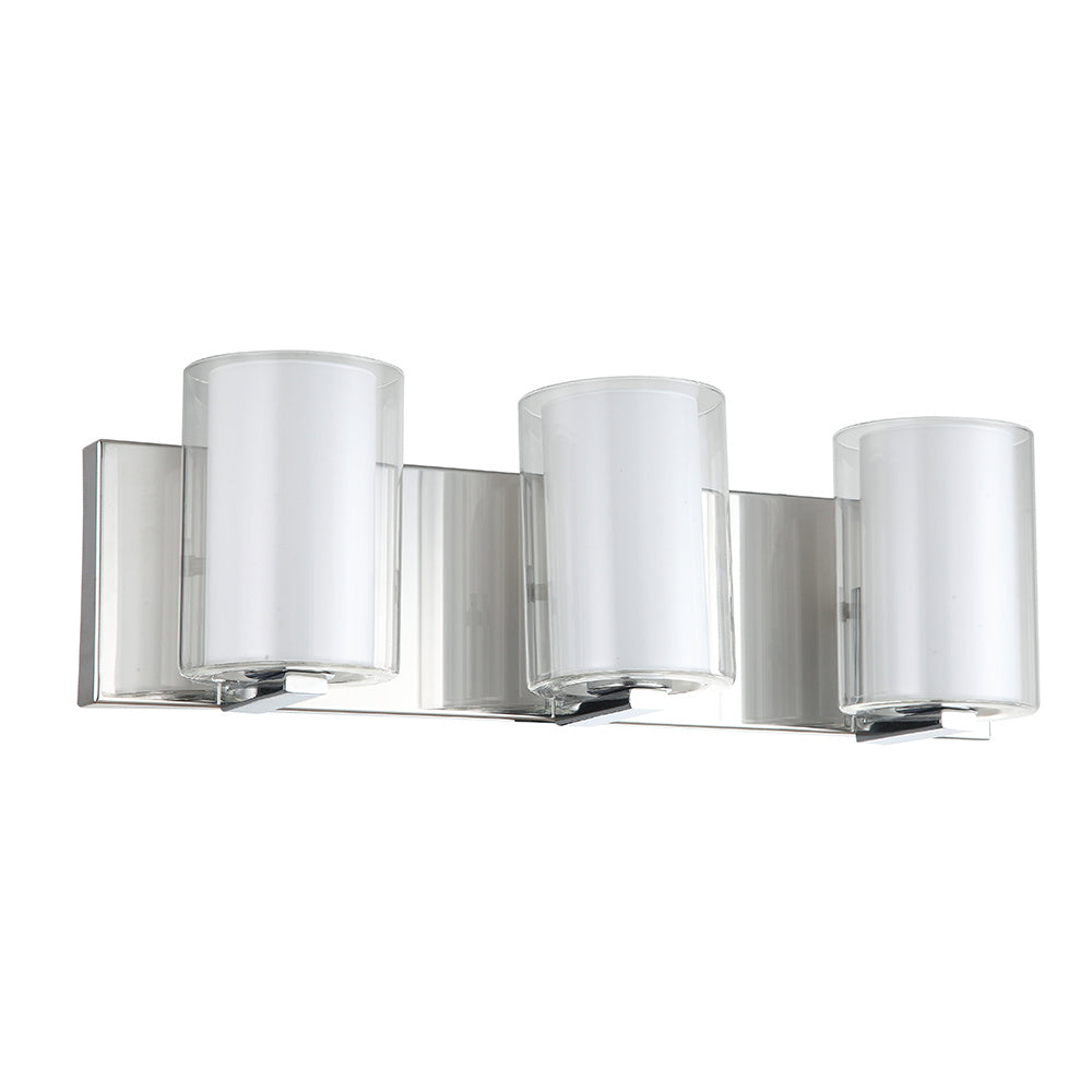 Maxilite Dina MX 6155-3 Bath Vanity Light 19 in. wide - Polished Chrome