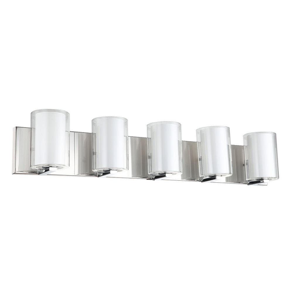 Maxilite Dina MX 6155-5 Bath Vanity Light 32 in. wide - Polished Chrome