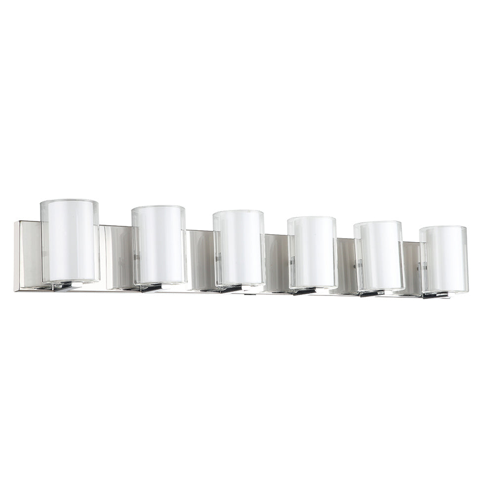 Maxilite Dina MX 6155-6 Bath Vanity Light 39 in. wide - Polished Chrome