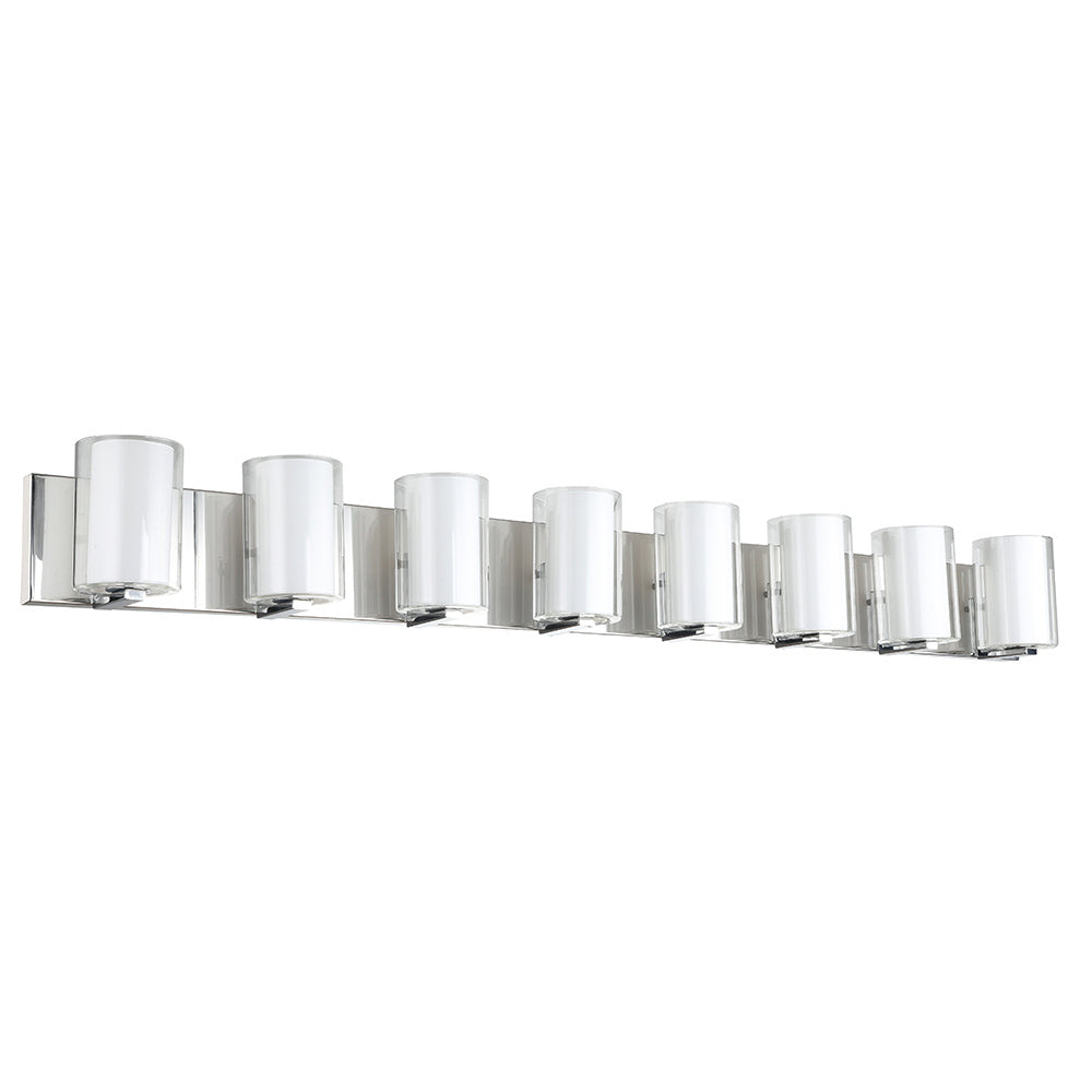 Maxilite Dina MX 6155-8 Bath Vanity Light 52 in. wide - Polished Chrome