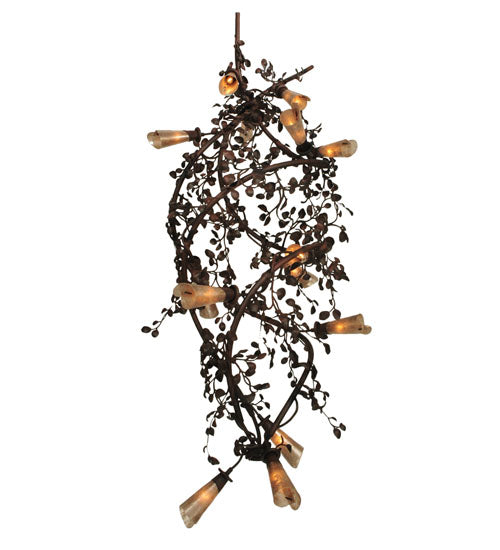 Meyda Tiffany Vinca Vine 120045 Chandelier Light - Rust,Wrought Iron