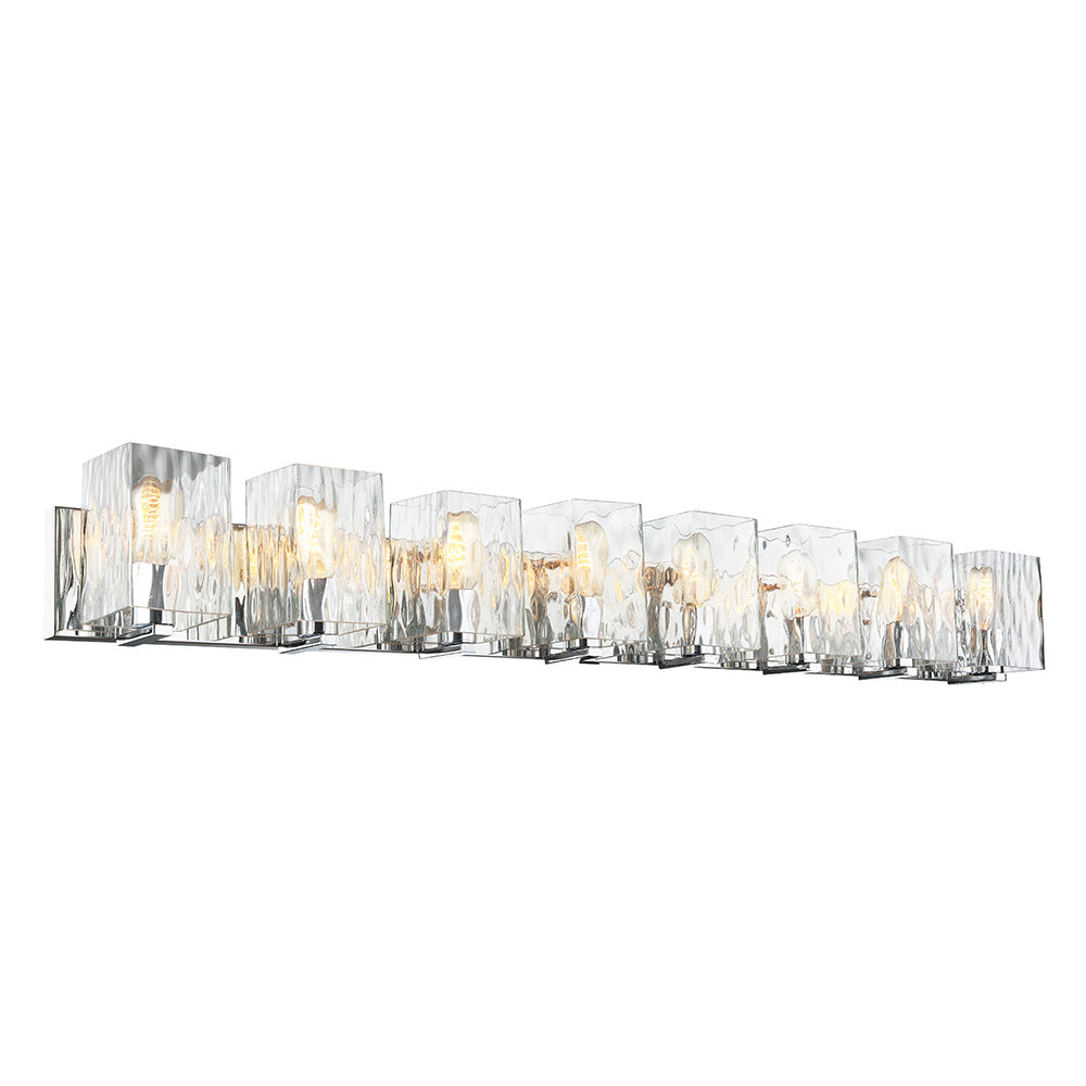 Maxilite Dante MX 6157-8 Bath Vanity Light 52 in. wide - Polished Chrome