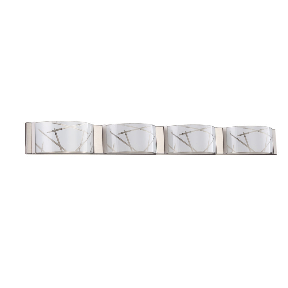 Maxilite Ripoli MX 6243-4 Bath Vanity Light 45 in. wide - Satin Nickel