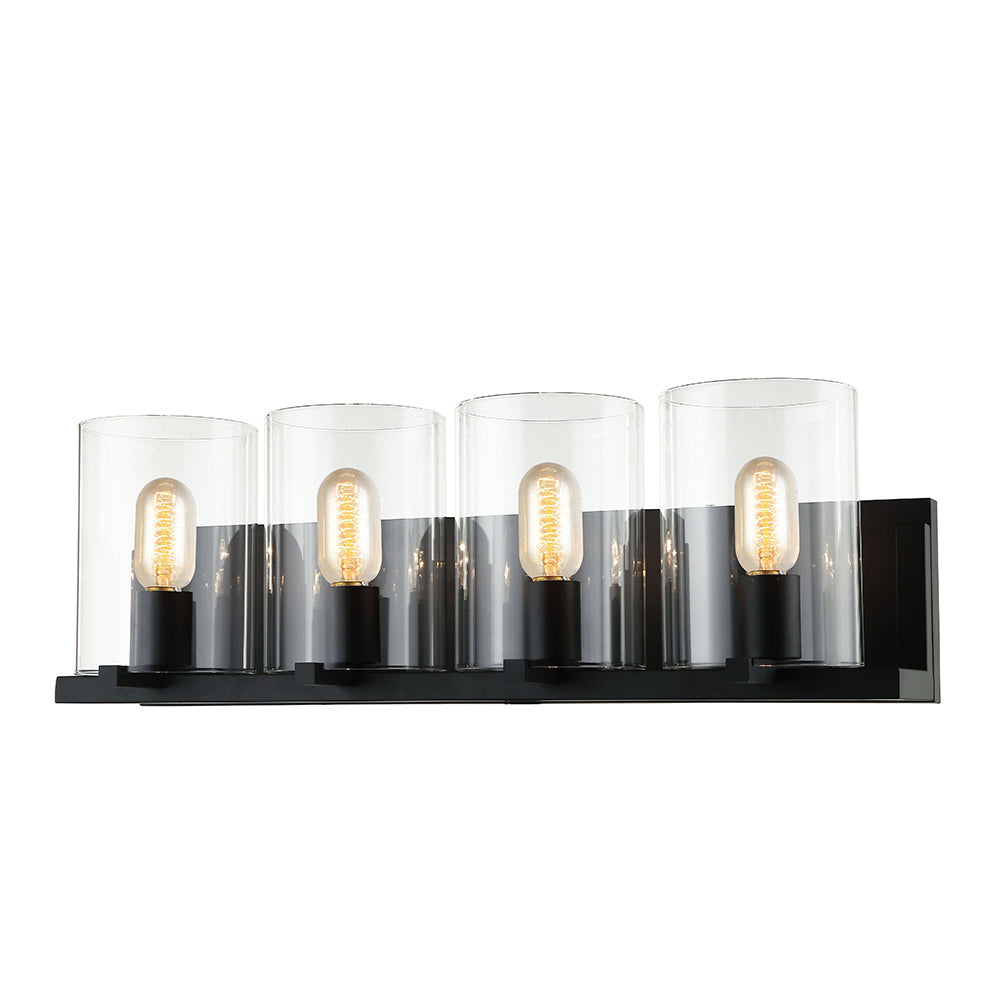 Maxilite Cora MX 6420-4 Bath Vanity Light 7 in. wide - Black
