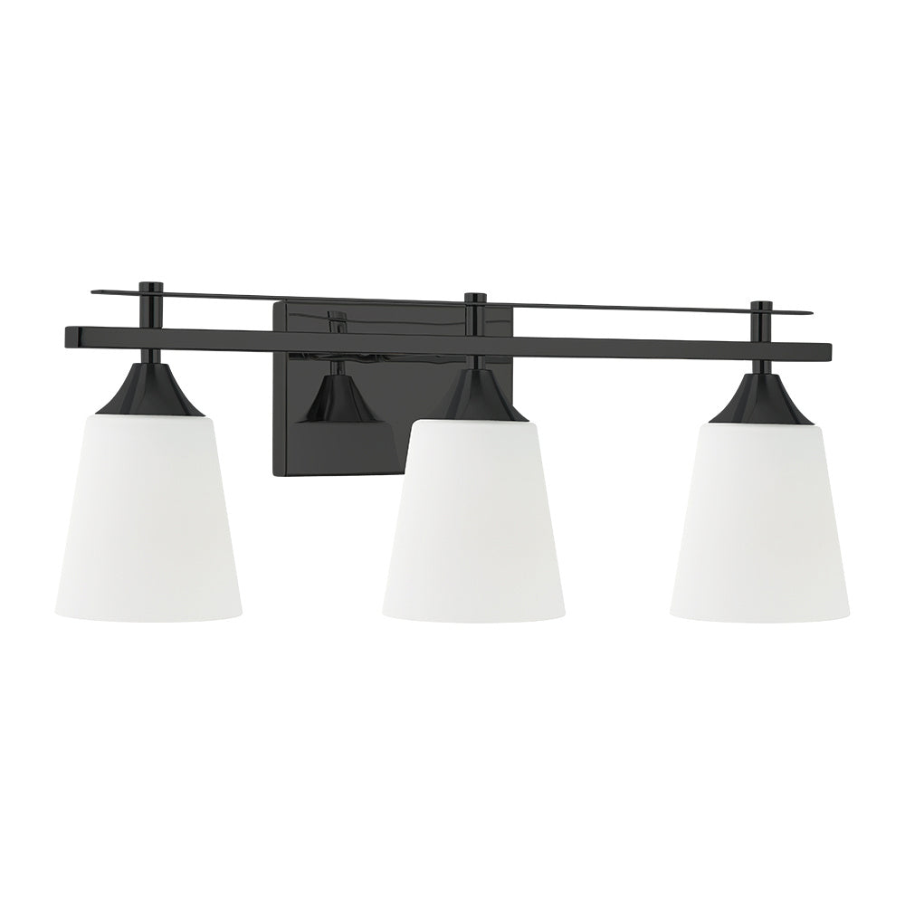 Maxilite Bronson MX 6512-3-07 Bath Vanity Light 23 in. wide - Black