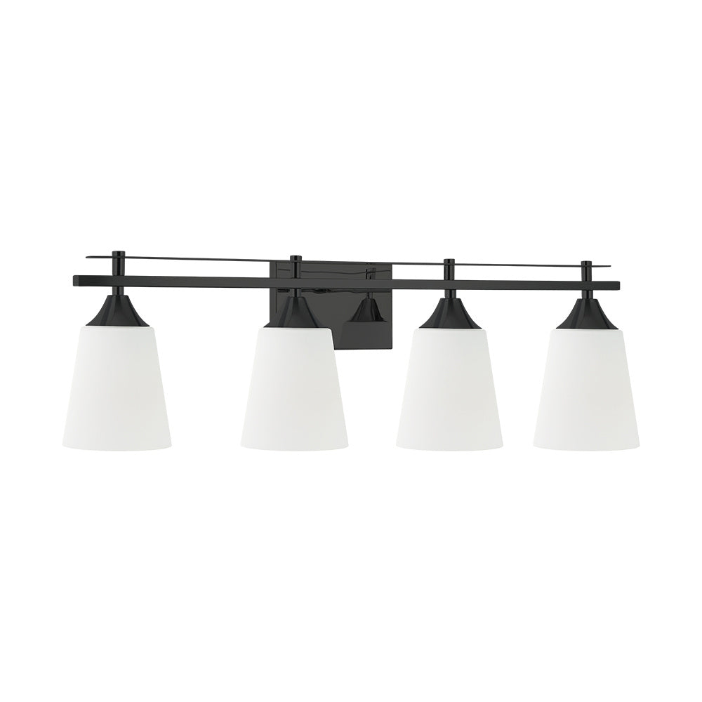 Maxilite Bronson MX 6512-4-07 Bath Vanity Light 32 in. wide - Black