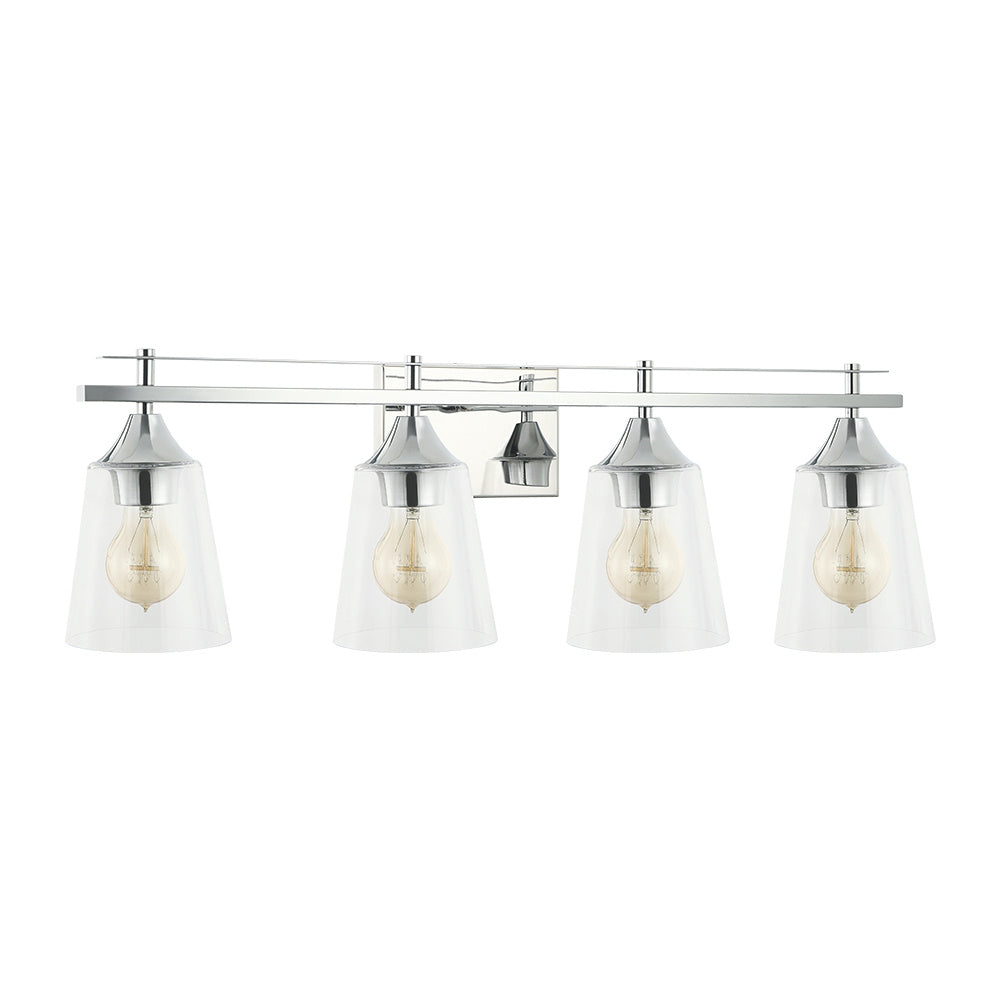 Maxilite Bronson MX 6513-4-11 Bath Vanity Light 32 in. wide - Polished Chrome