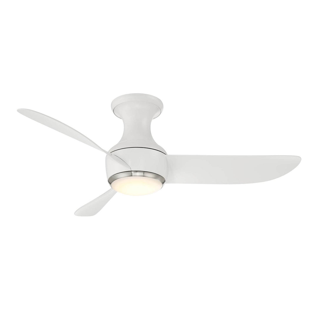 Modern Forms Fan Corona FH-W2203-44L-BN/MW Ceiling Fan 44 - Brushed Nickel/Matte White, Matte White/