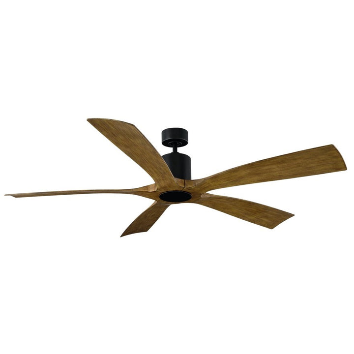 Modern Forms Fan Aviator 5 FR-W1811-5-MB/DK Ceiling Fan 54 - Matte Black/Distressed Koa, Distressed Koa/