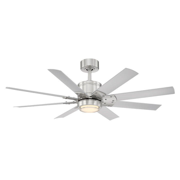 Modern Forms Fan Renegade FR-W2001-52L27BNTT Ceiling Fan 52 - Brushed Nickel/Titanium Silver, Titanium Silver/