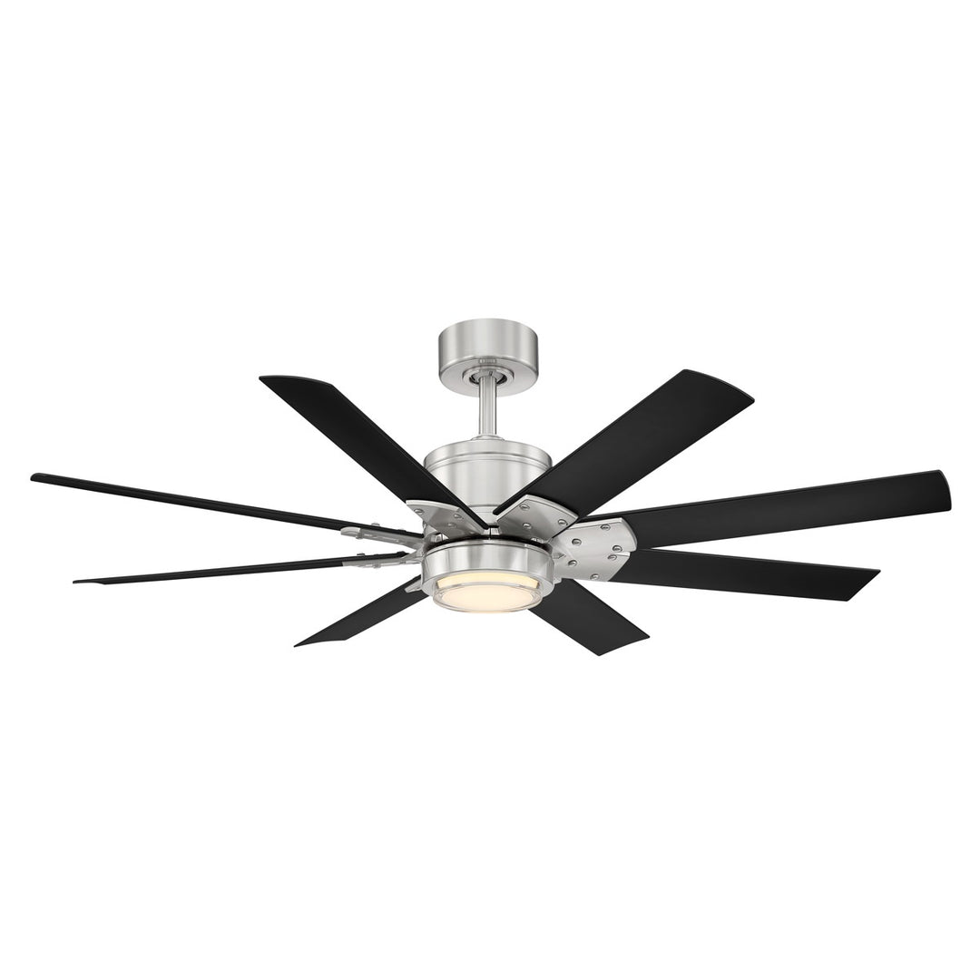 Modern Forms Fan Renegade FR-W2001-52L35BNMB Ceiling Fan 52 - Brushed Nickel/Matte Black, Matte Black/