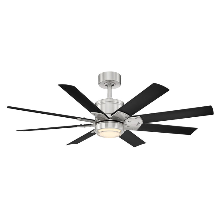 Modern Forms Fan Renegade FR-W2001-52L35BNMB Ceiling Fan 52 - Brushed Nickel/Matte Black, Matte Black/