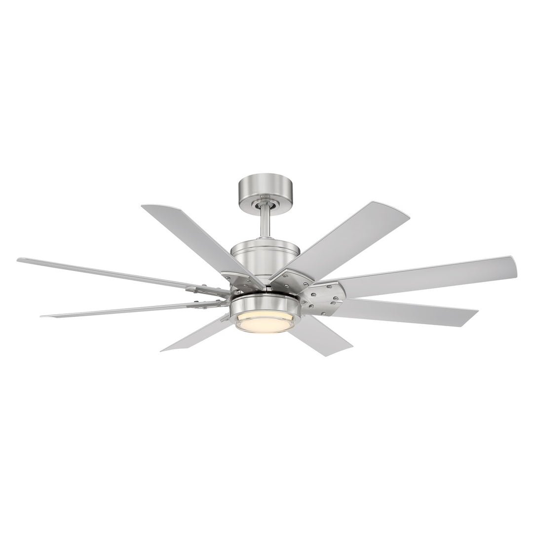 Modern Forms Fan Renegade FR-W2001-52L-BN/TT Ceiling Fan 52 - Brushed Nickel/Titanium Silver, Titanium Silver/