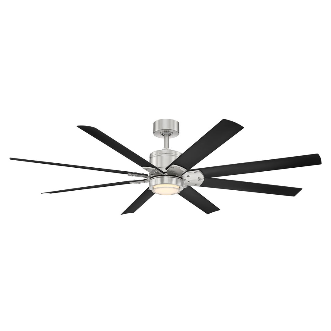 Modern Forms Fan Renegade FR-W2001-66L35BNMB Ceiling Fan 66 - Brushed Nickel/Matte Black, Matte Black/